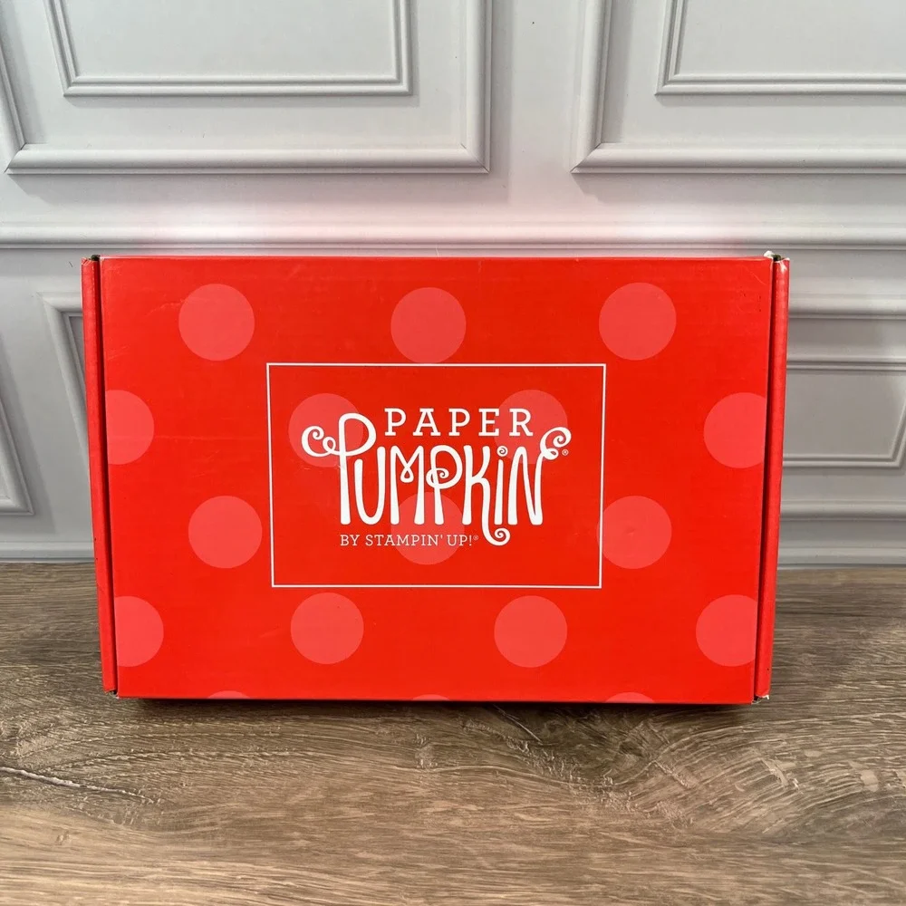 Stampin Up Paper Pumpkin Flora and Flutter Kit Dec 2017 Berry Burst Floral 8ct